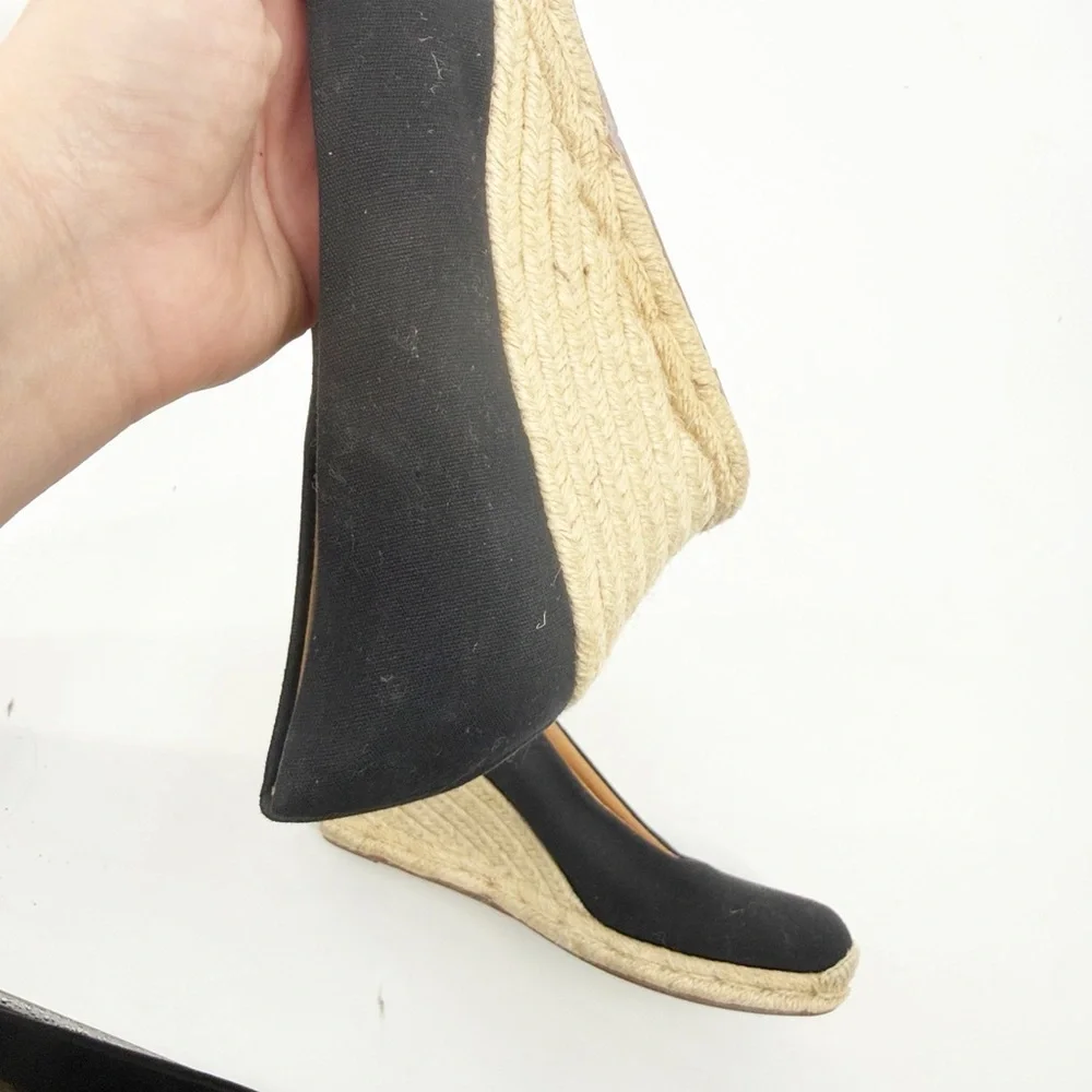 J. Crew Seville Women’s Espadrille Wedges Size 11 Black